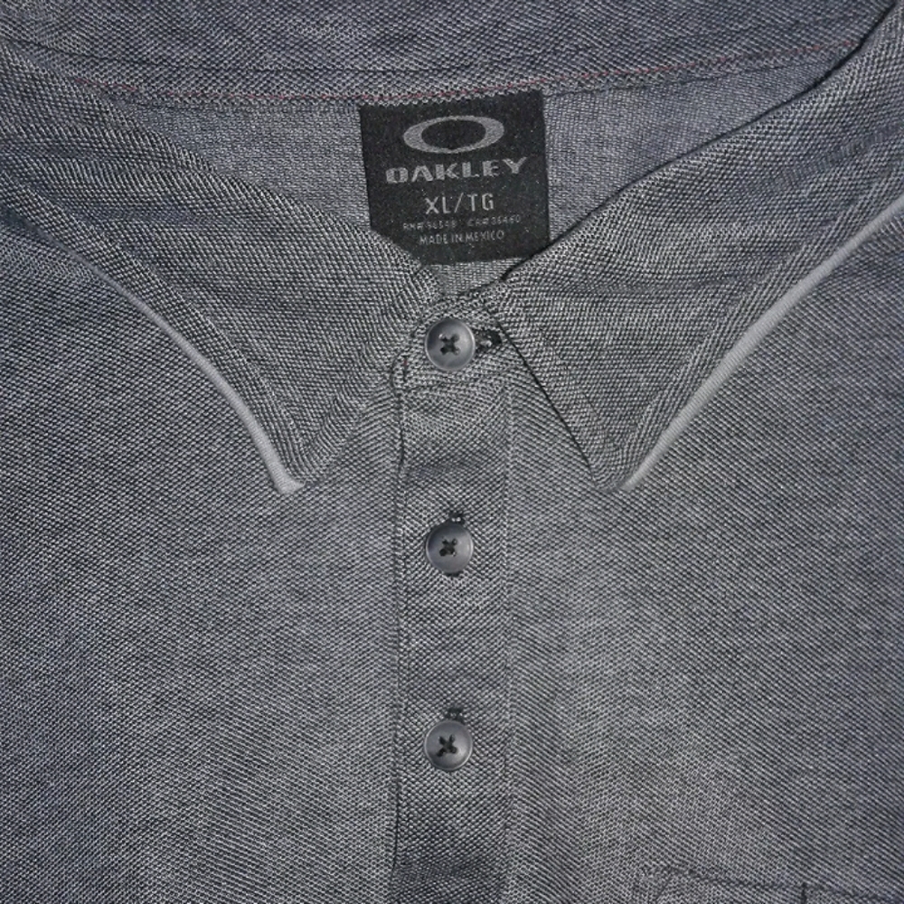 Gray Men's XL Oakley Split Pocket Polo Golf Shirt